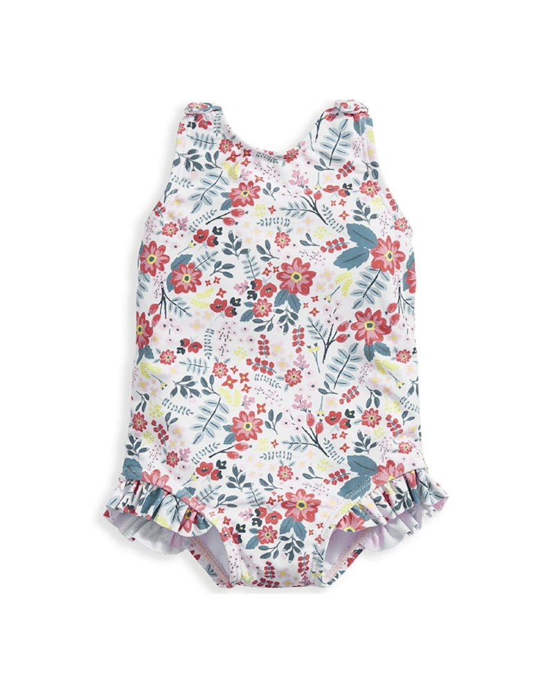 Baby Girls Floral Swimsuit - Pink