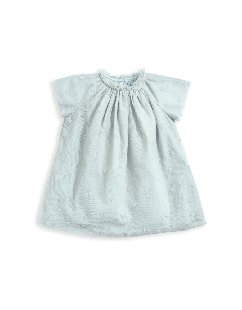 Baby Girls Embroidered Detail Dress - Green