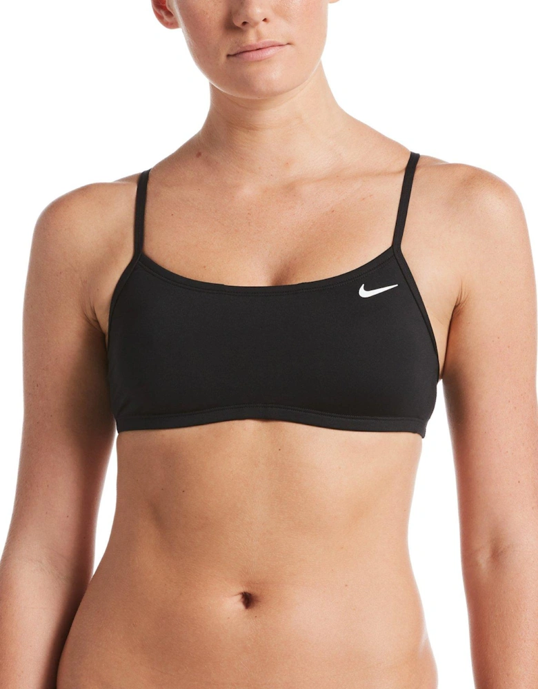 Women's Essential Racerback Bikini Top-Black