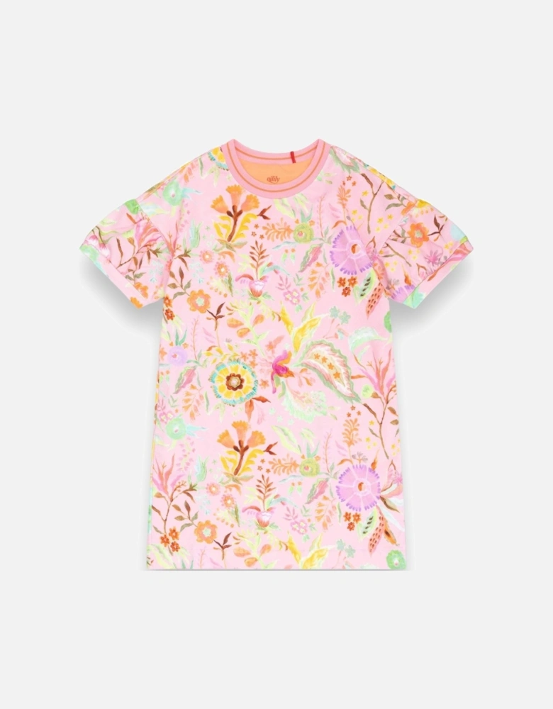 Pink Floral ‘Doga’ Sweat Dress