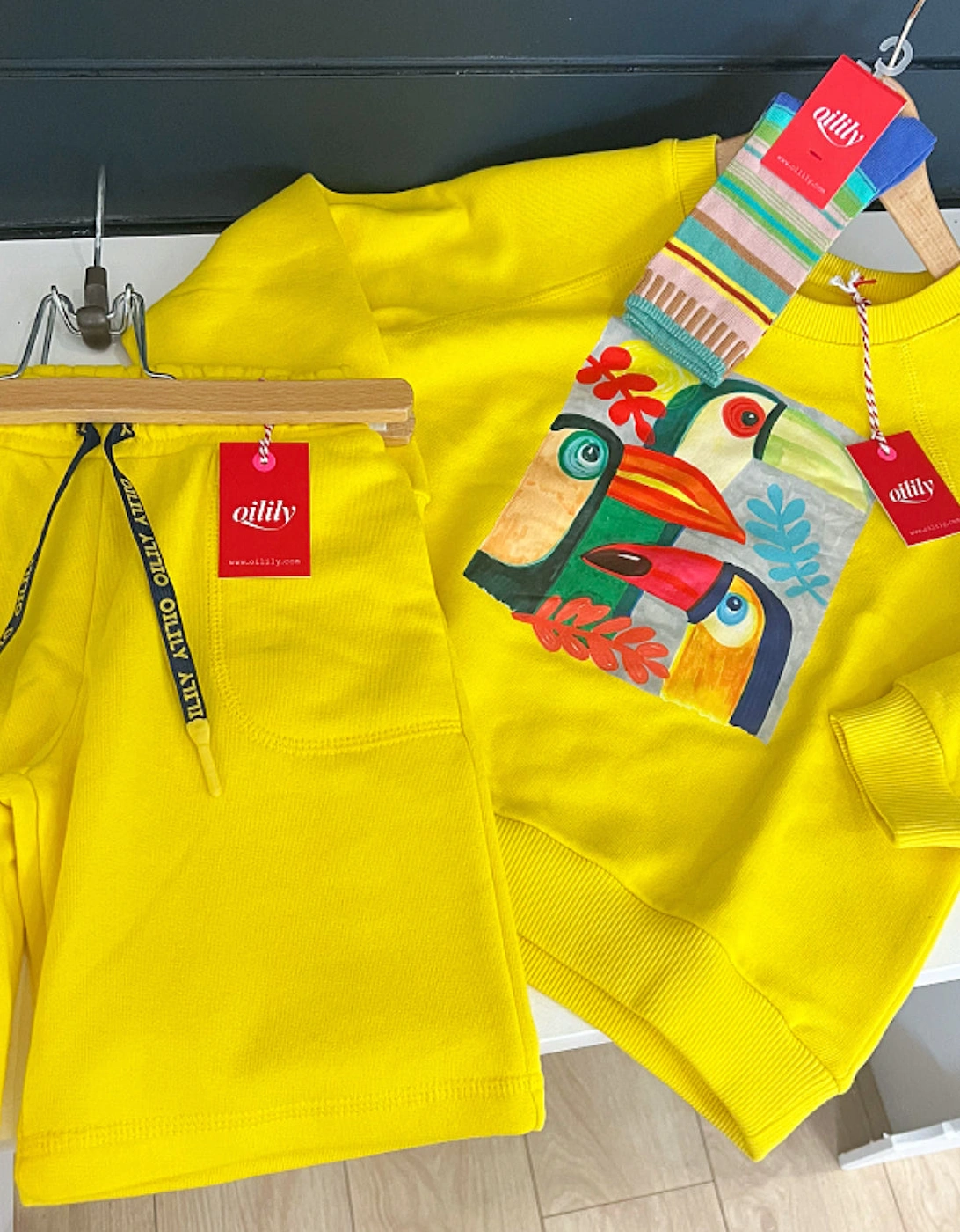 Yellow ‘Palmer’ Jog Shorts