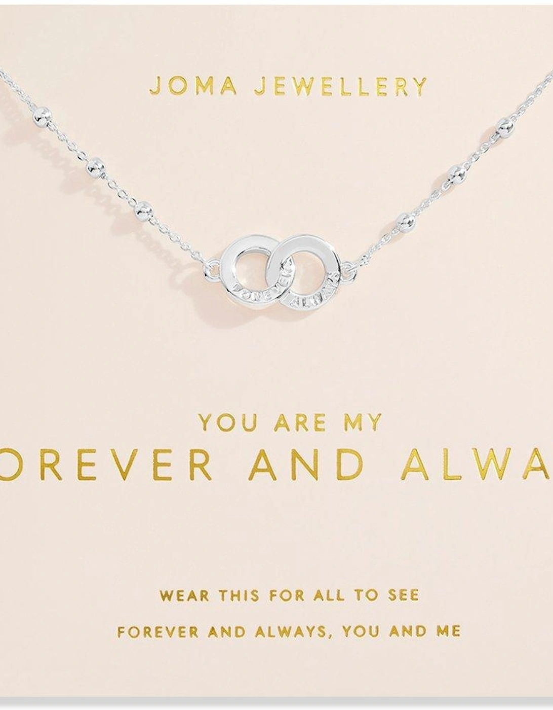 FOREVER YOURS LOVE COLLECTION , YOU ARE MY FOREVER AND ALWAYS , Silver , Necklace , 46cm + 5cm extender, 2 of 1