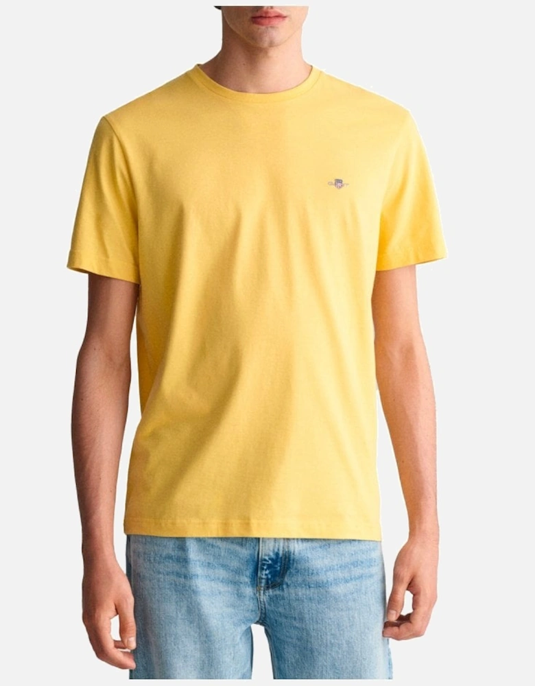 Regular Shield Short Sleeve T Shirt Dusty Yellow