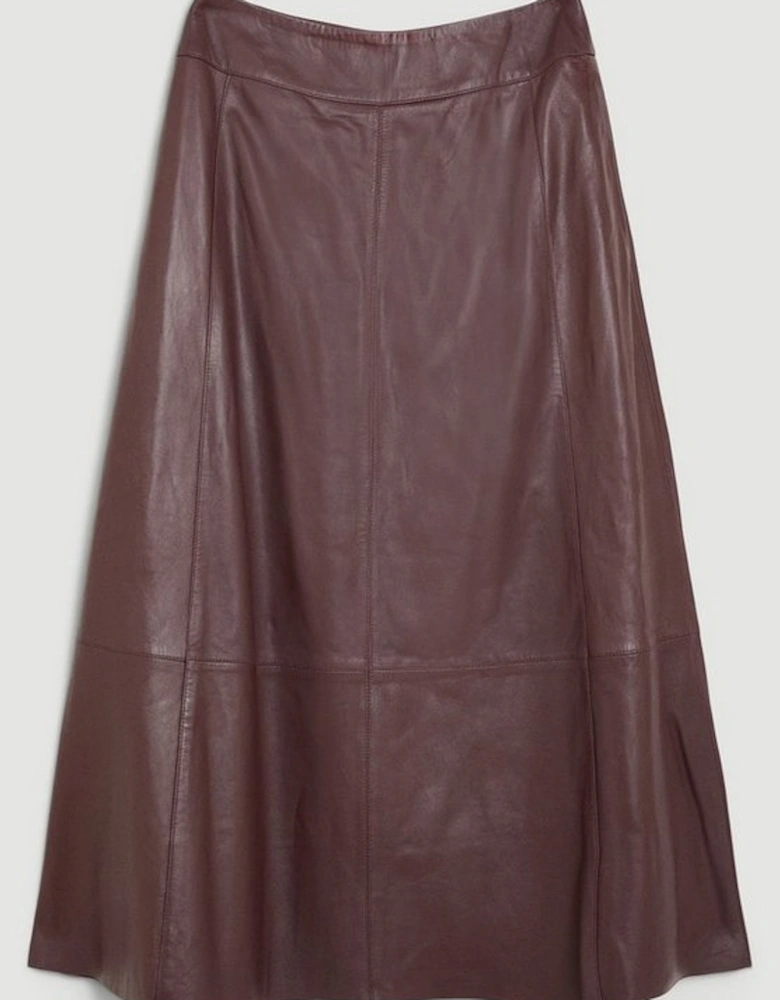 Lydia Millen Leather Full Midi Skirt