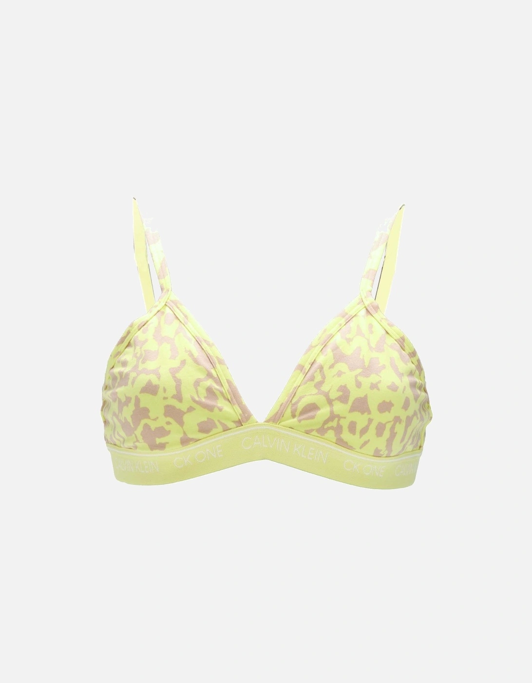 Womens Triangle Leopard Print Bra, 4 of 3