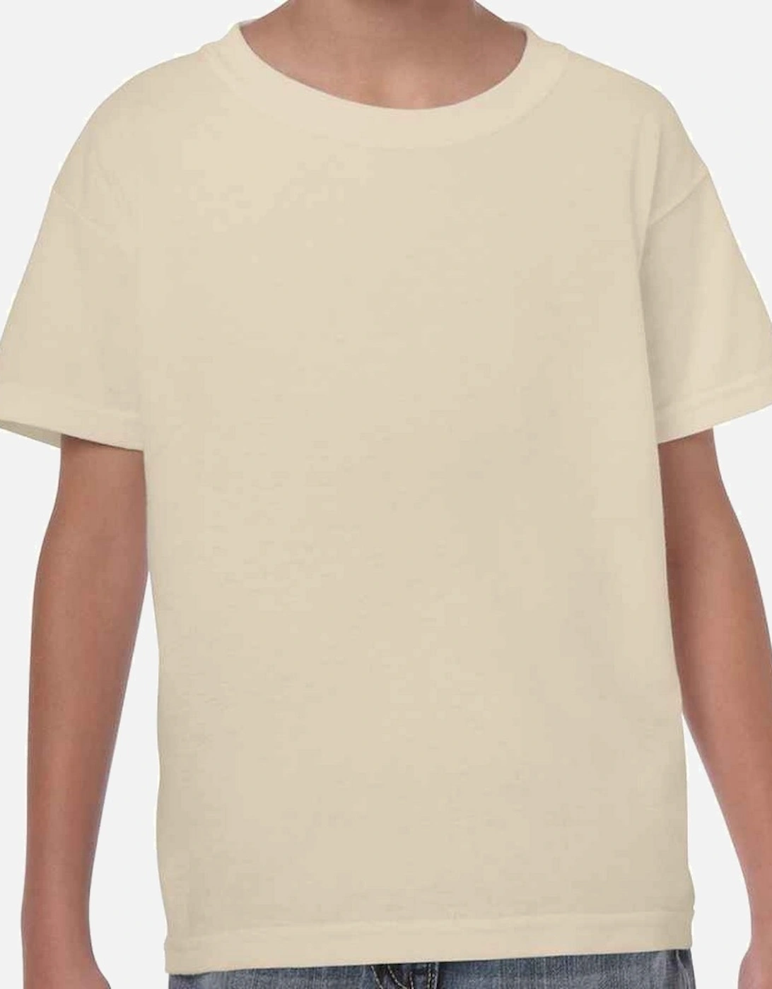 Childrens/Kids Plain Cotton Heavy T-Shirt, 3 of 2