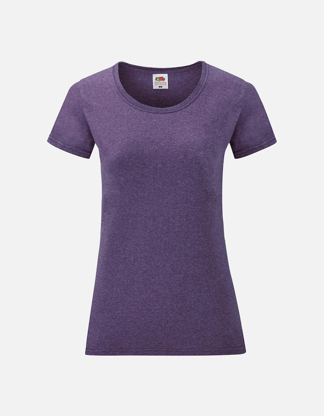 Womens/Ladies Valueweight Heather Lady Fit T-Shirt, 4 of 3