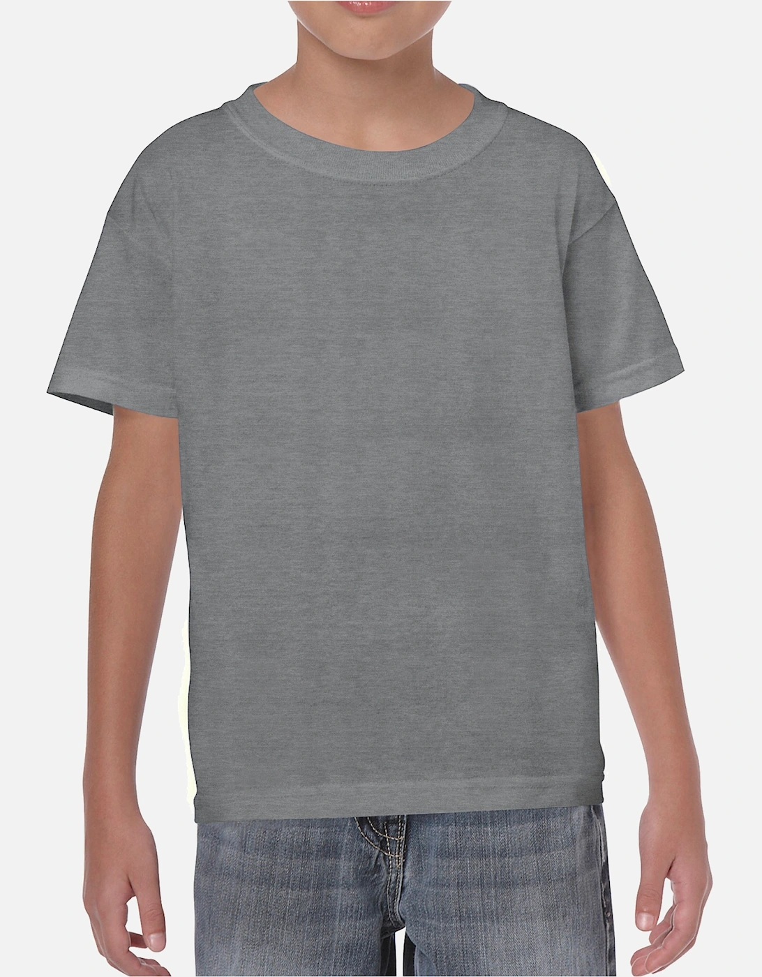 Childrens/Kids Heavy Cotton Heather T-Shirt, 3 of 2