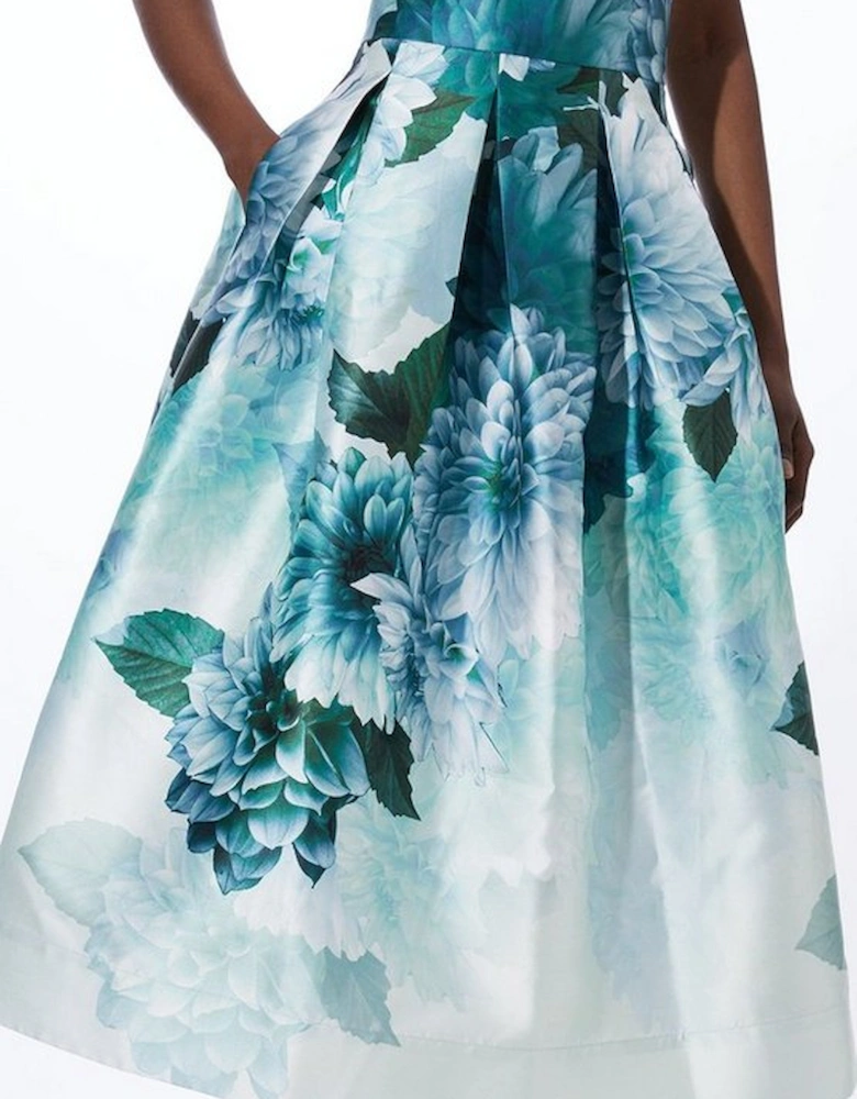 Garden Floral Prom Maxi Skirt