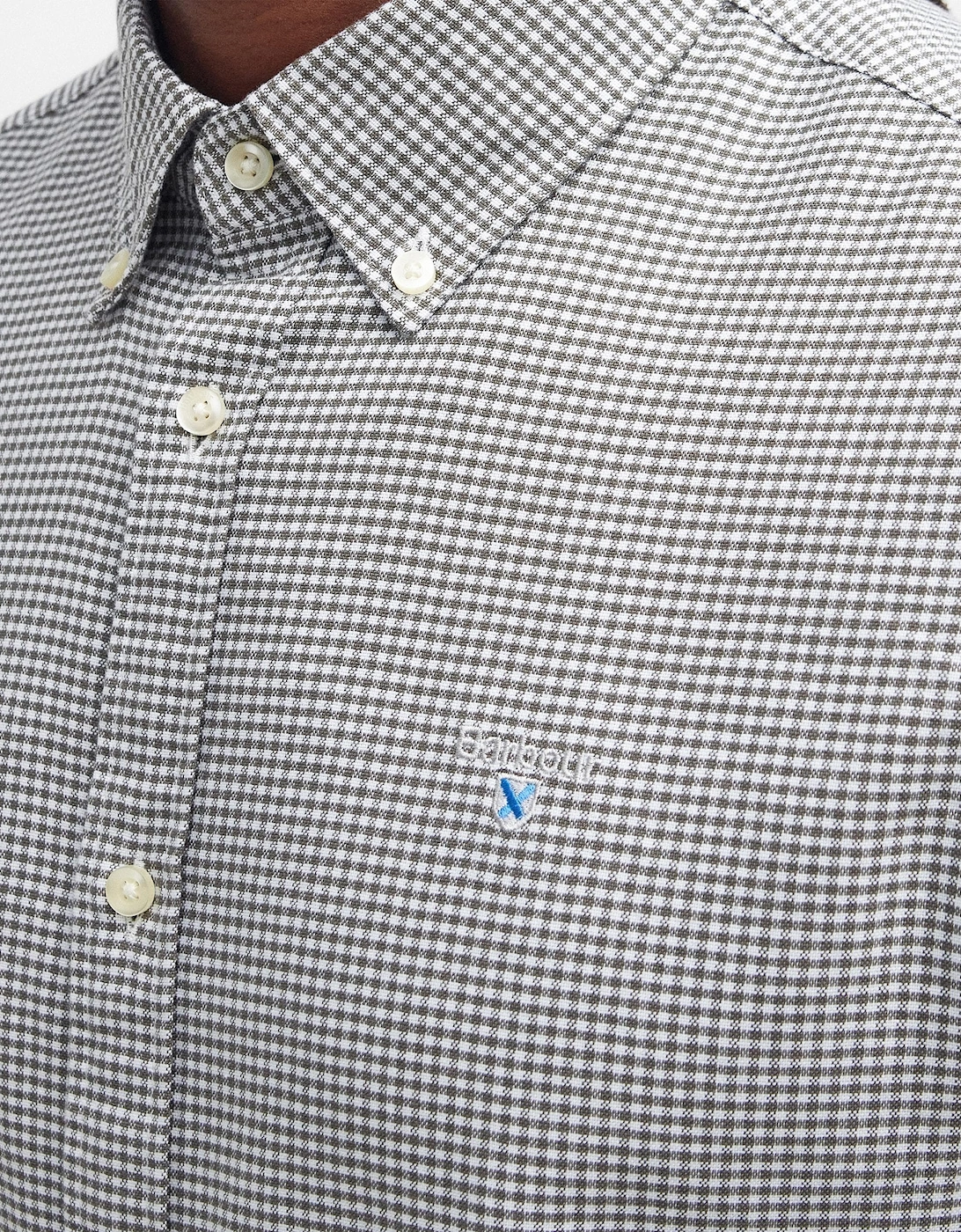 Gingham Oxtown Mens Long Sleeve Tailored Shirt