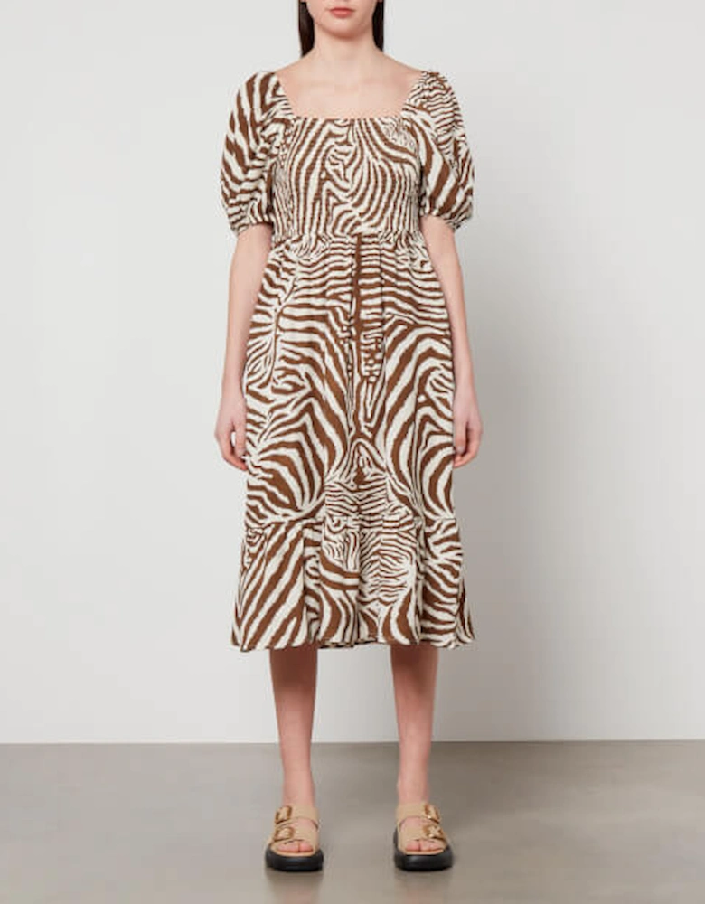 Martello Zebra-Print Lyocell Dress
