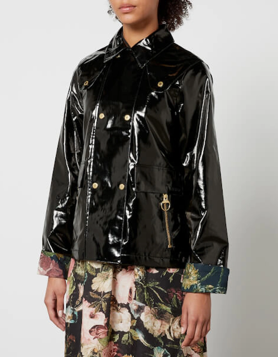 Casterton Faux Patent-Leather Jacket, 2 of 1