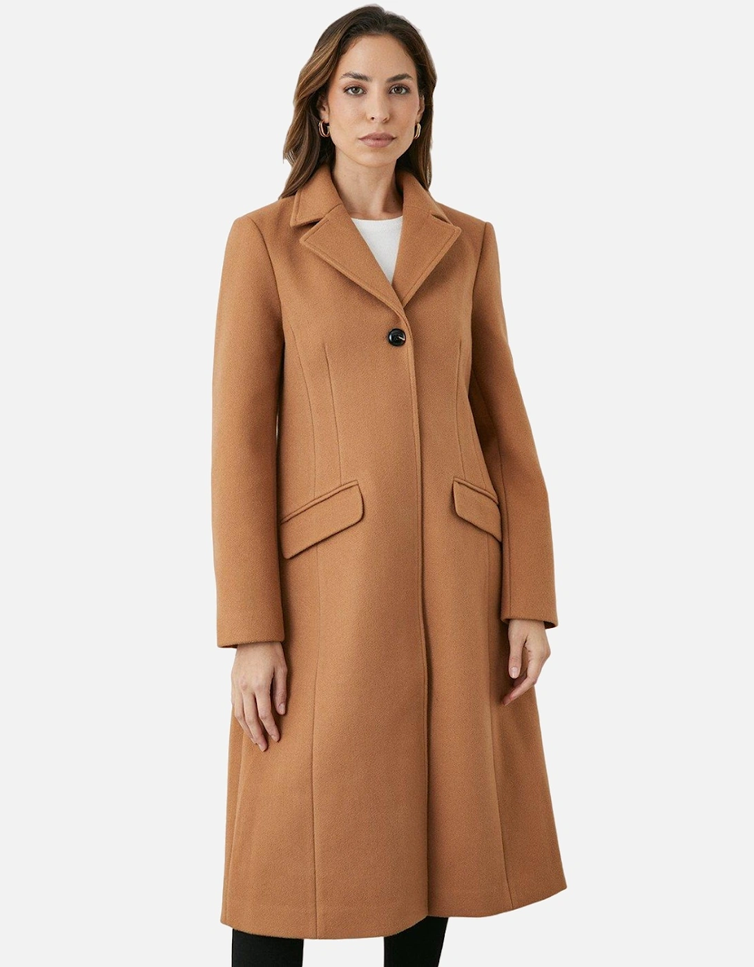 Womens/Ladies Single-Breasted Tailored Coat, 5 of 4