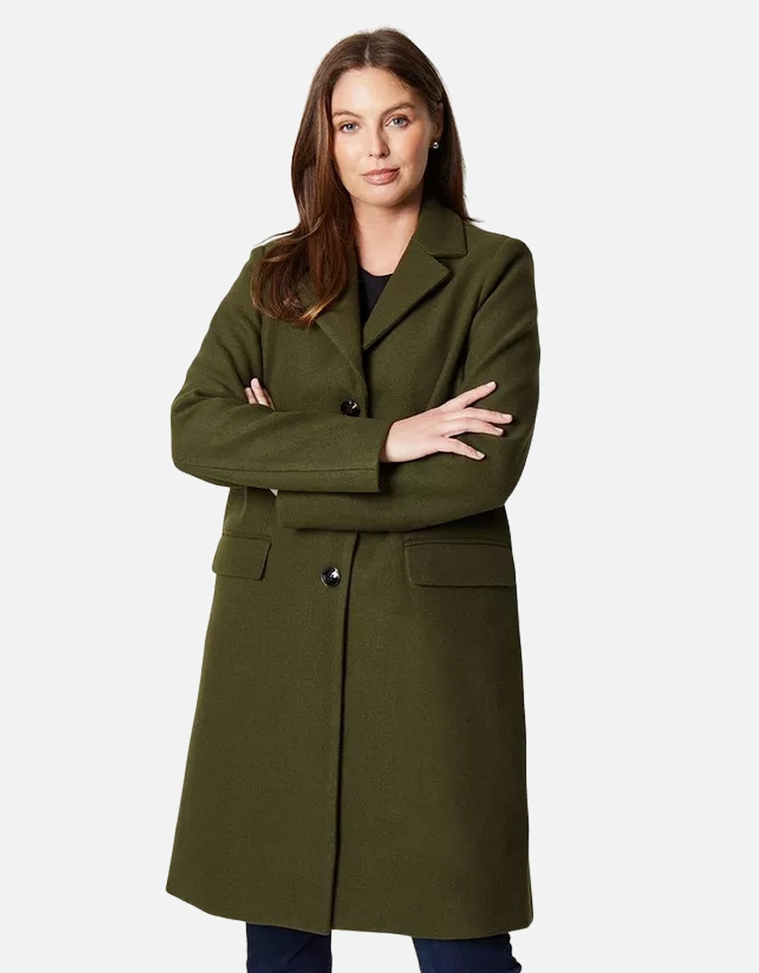 Womens/Ladies Long Length Fitted And Flared Coat, 4 of 3