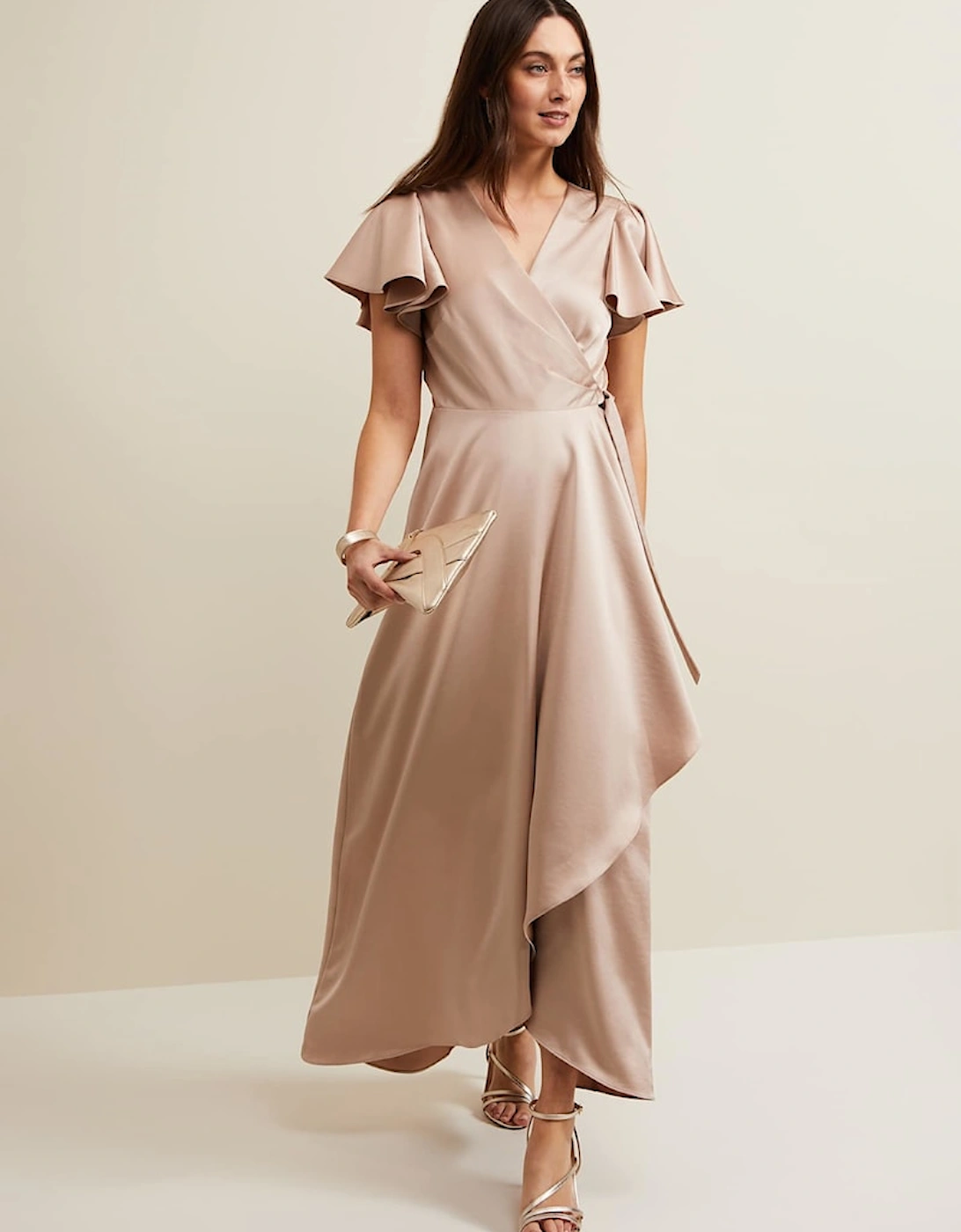 Arabella Satin Maxi Dress, 7 of 6