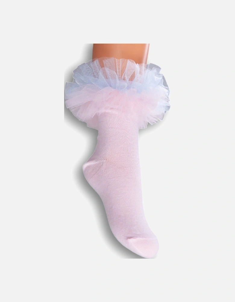 Pink Tutu Ankle Socks