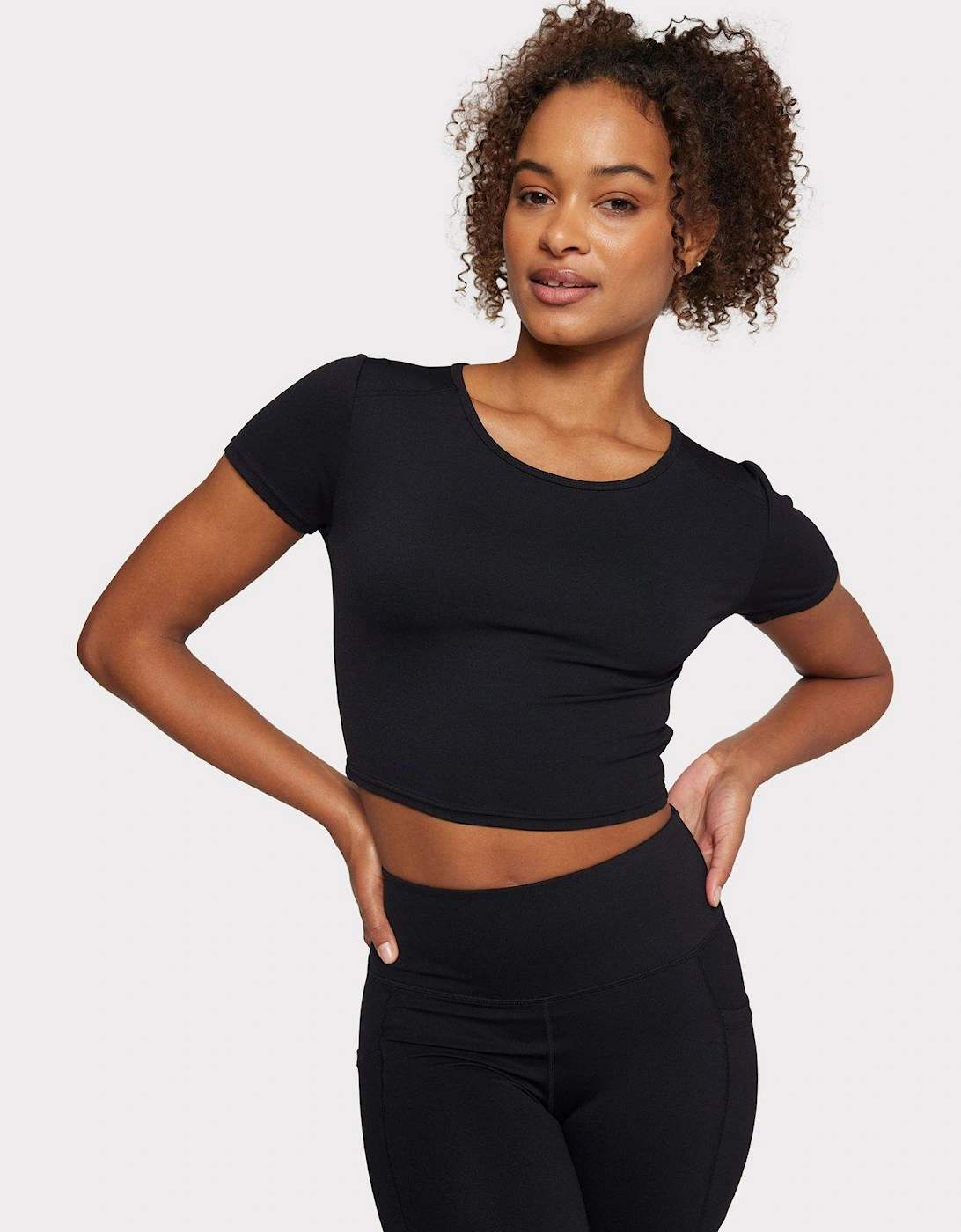 Cropped T-Shirt - Black, 2 of 1