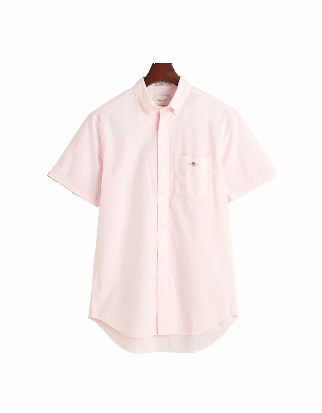 Regular Short Sleeve Poplin Shirt Light Pink, 2 of 1