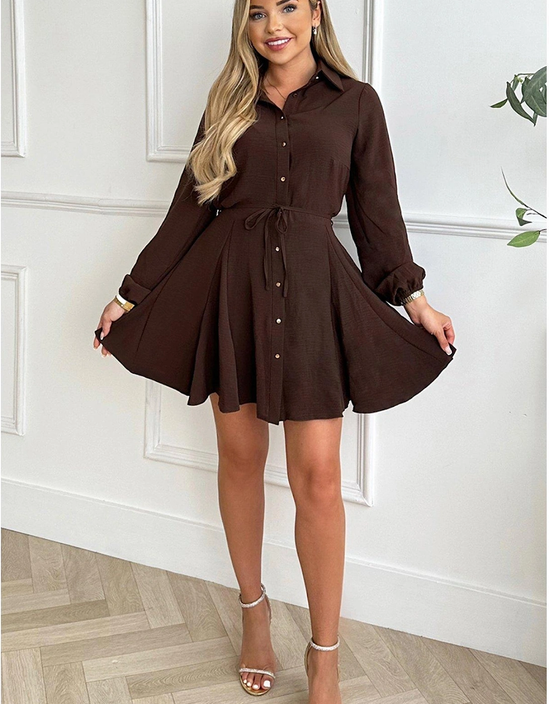 Shirt Dress - Brown, 5 of 4