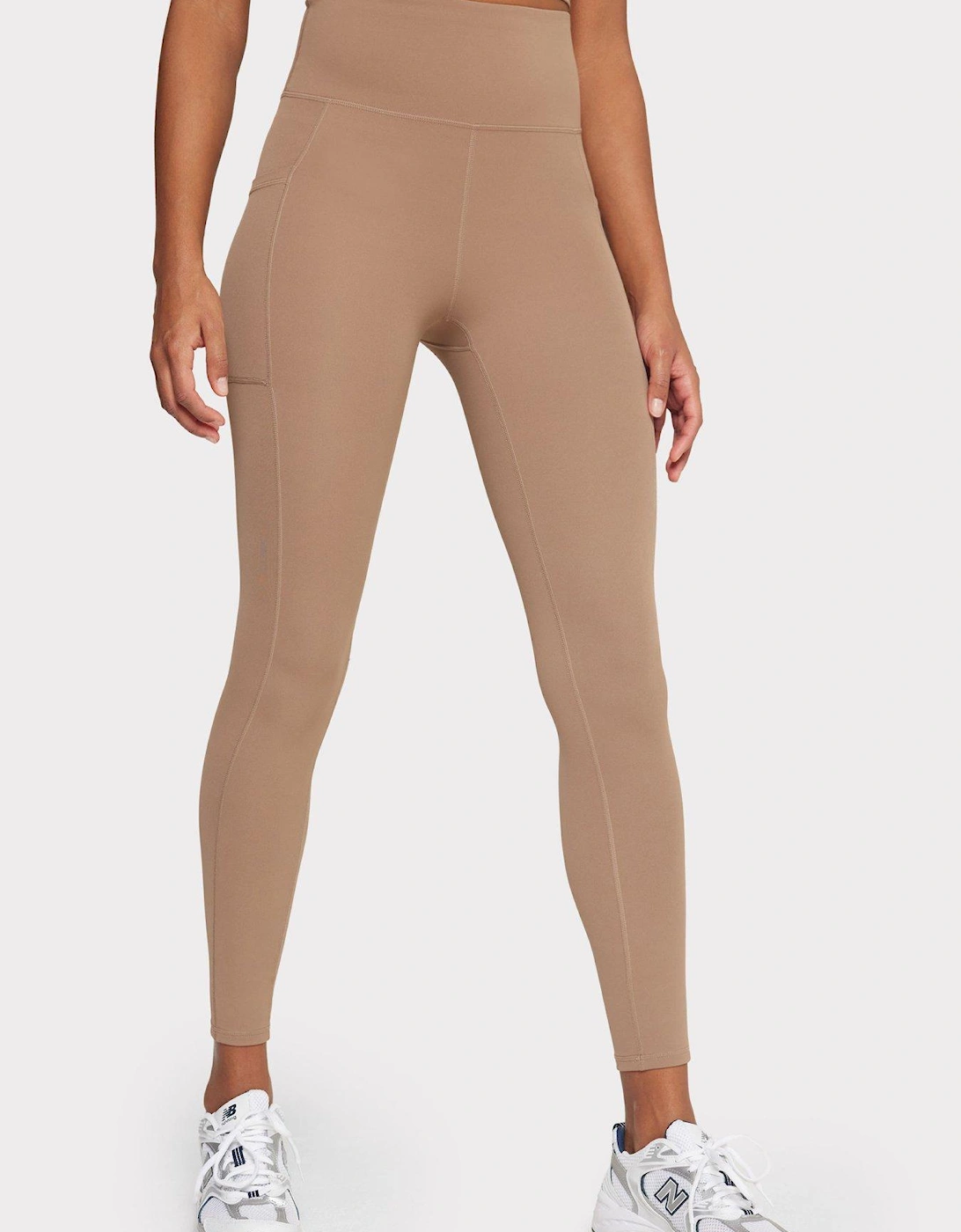 High Waist Leggings - Beige, 2 of 1