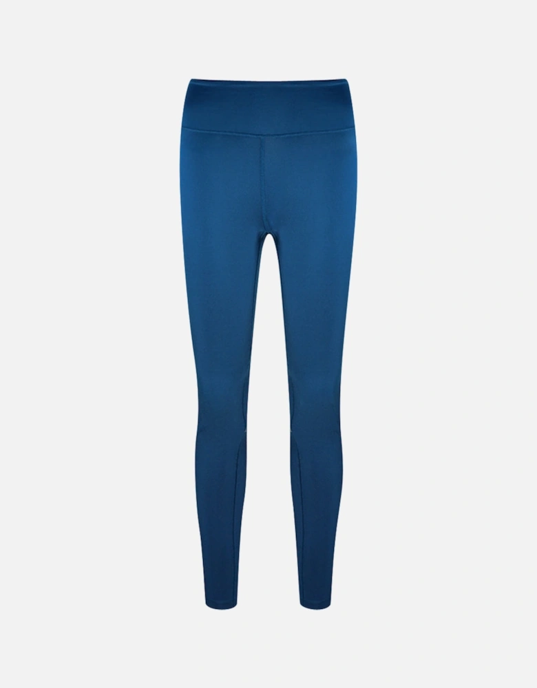 Mid Rise Blue Leggings