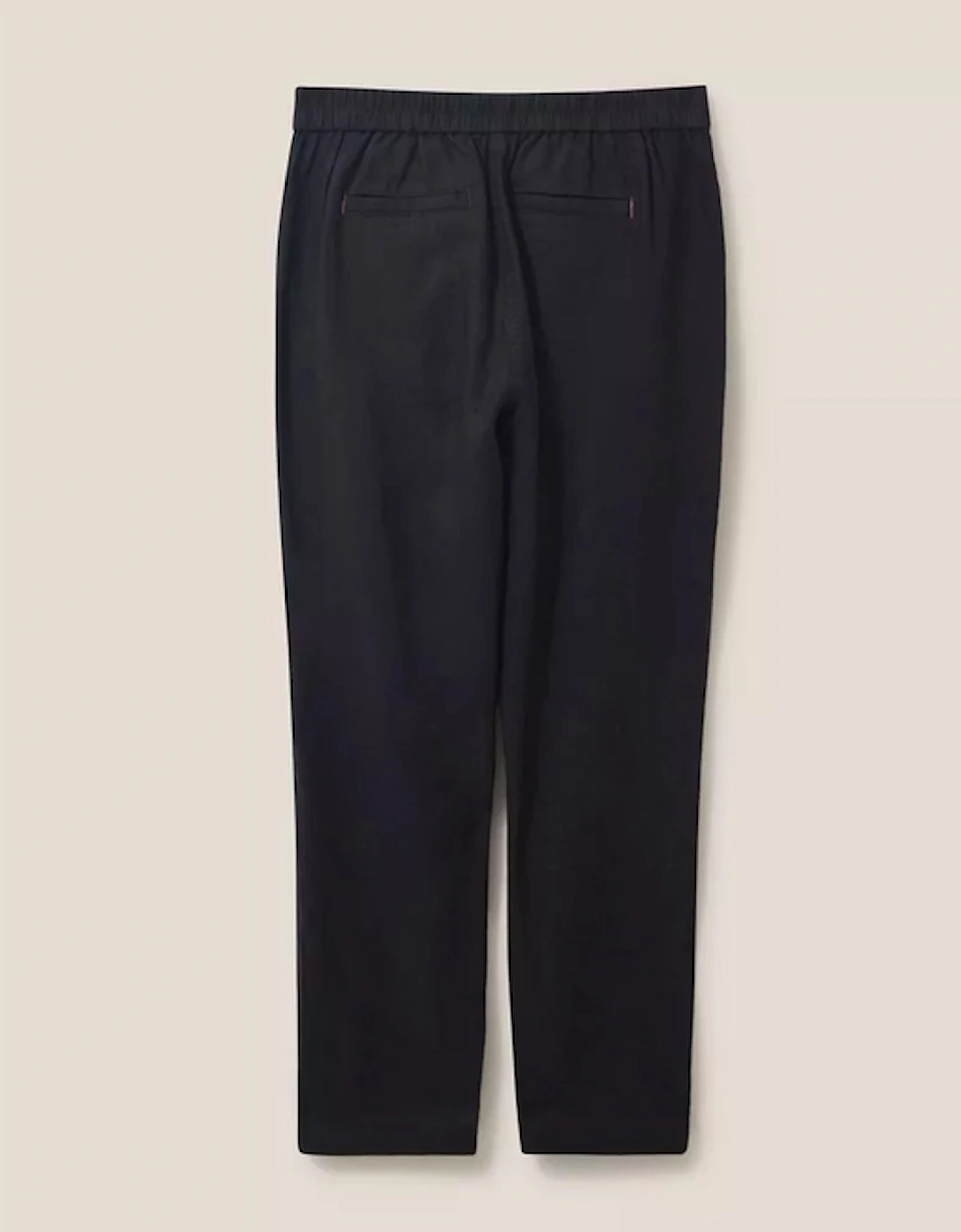 Women's Rowena Linen Trouser Pure Black