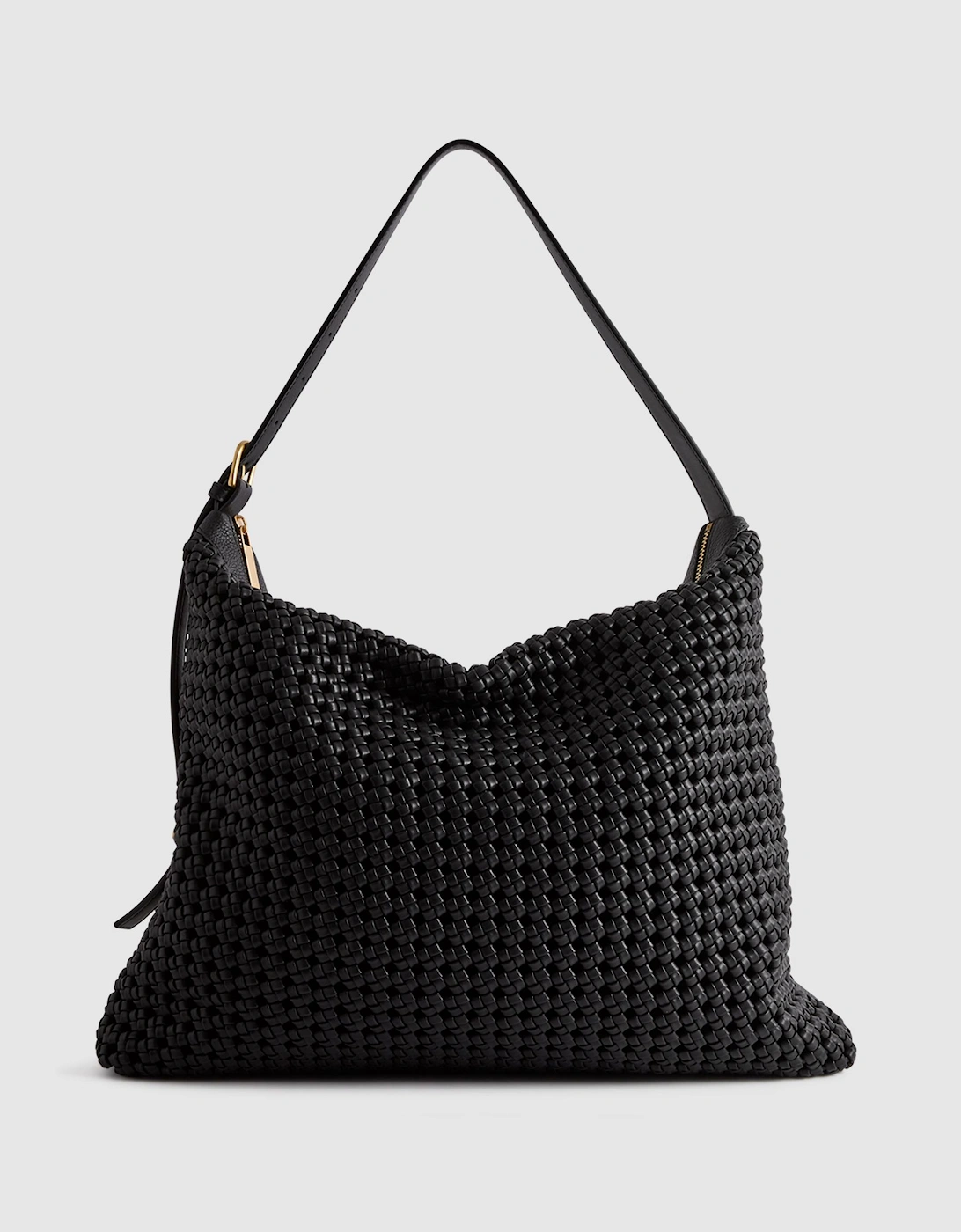 Leather Woven Tote Bag, 2 of 1
