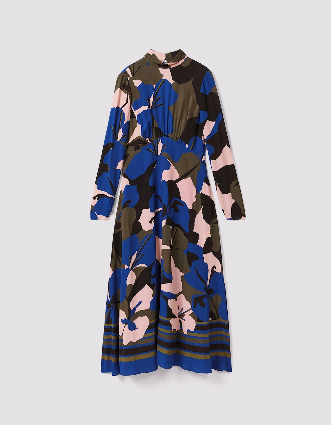 Florere Printed Zip Cuff Midi Dress, 2 of 1