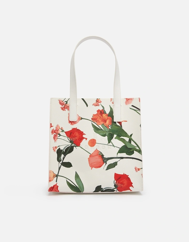 Fleucon Floral-Print Faux Leather Bag