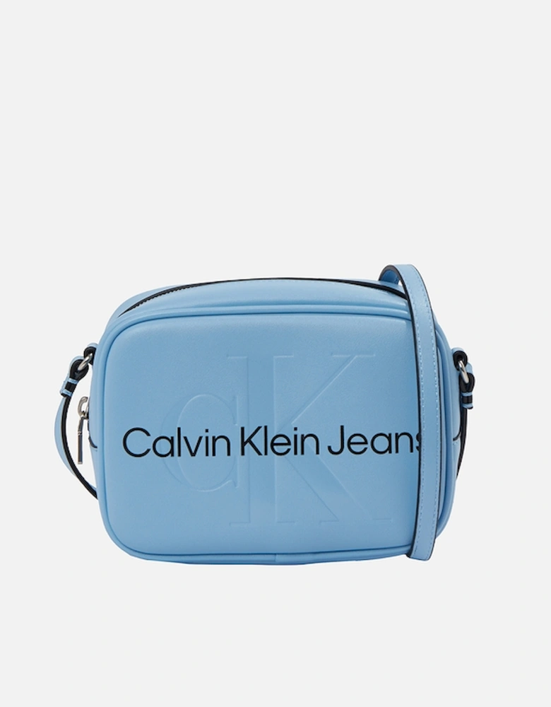 Jeans Sculpted Faux Leather Camera Bag