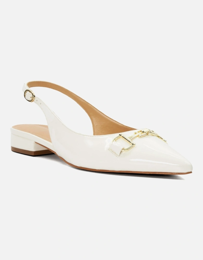 Ladies Hopeful - Branded-Snaffle-Trim Ballet Shoes