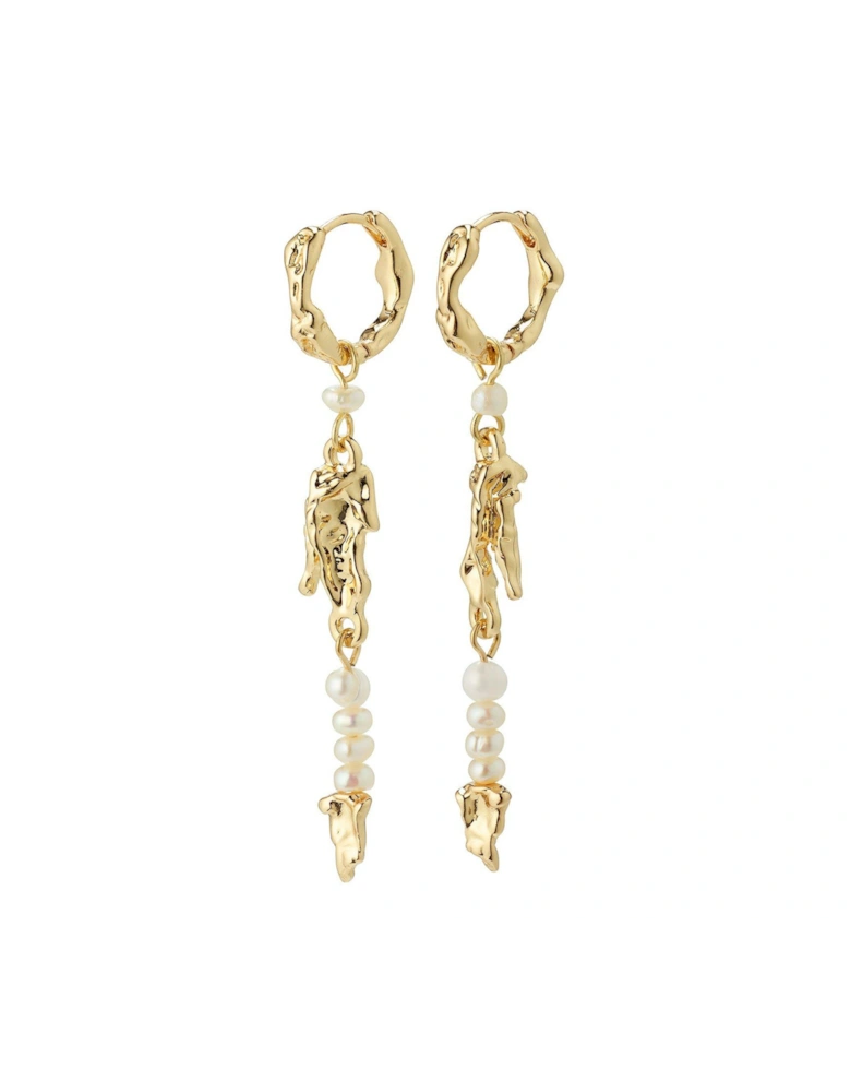 NIYA freshwater pearl earrings gold-plated
