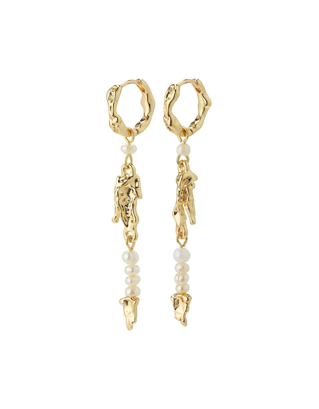 NIYA freshwater pearl earrings gold-plated, 2 of 1