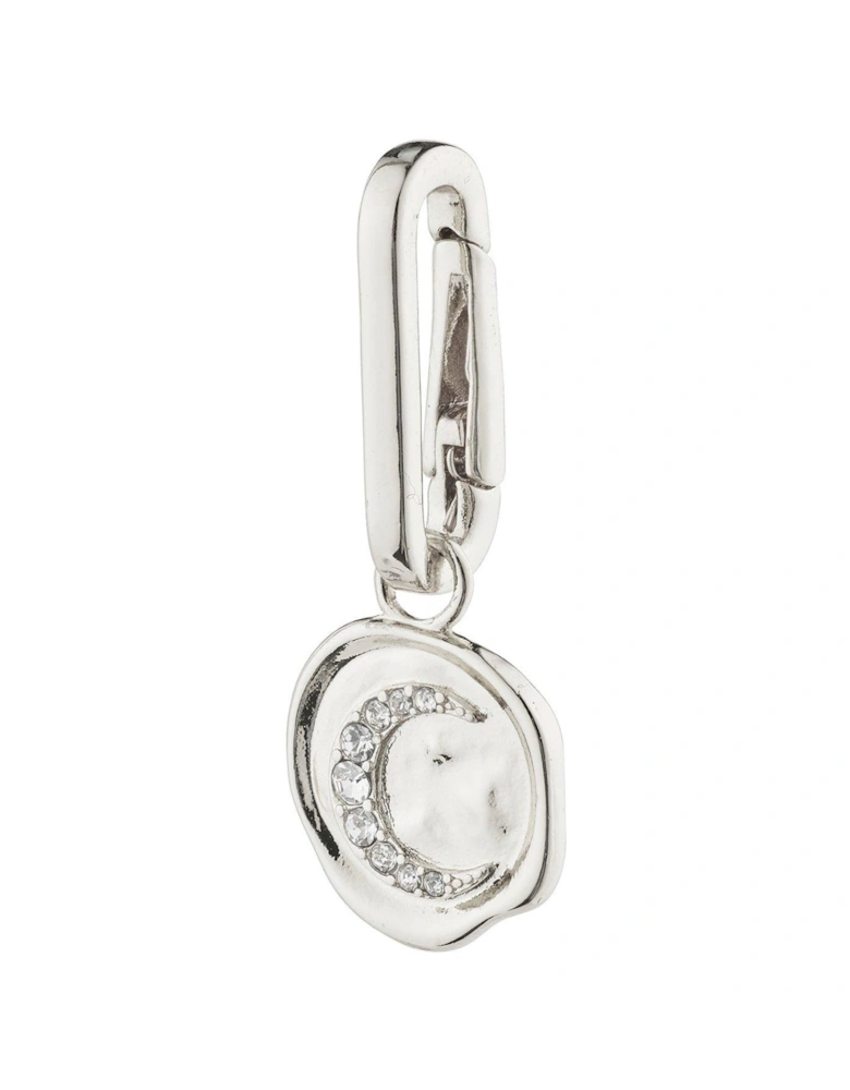 CHARM moon pendant, silver-plated