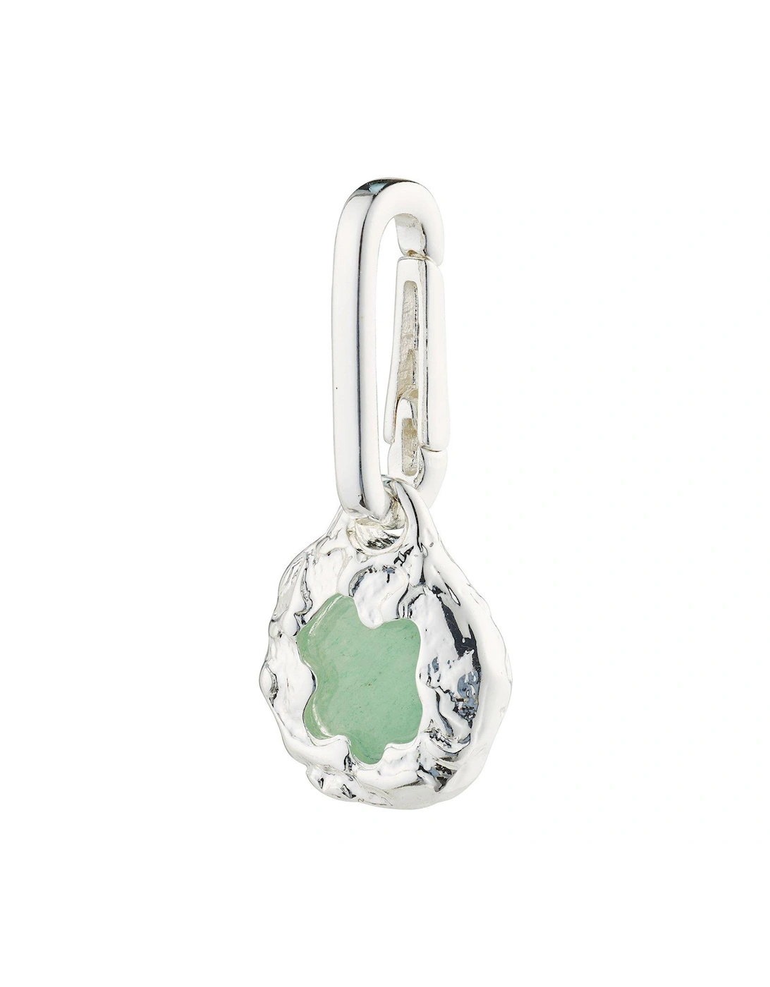 CHARM natural pendant, green/silver-plated, 2 of 1