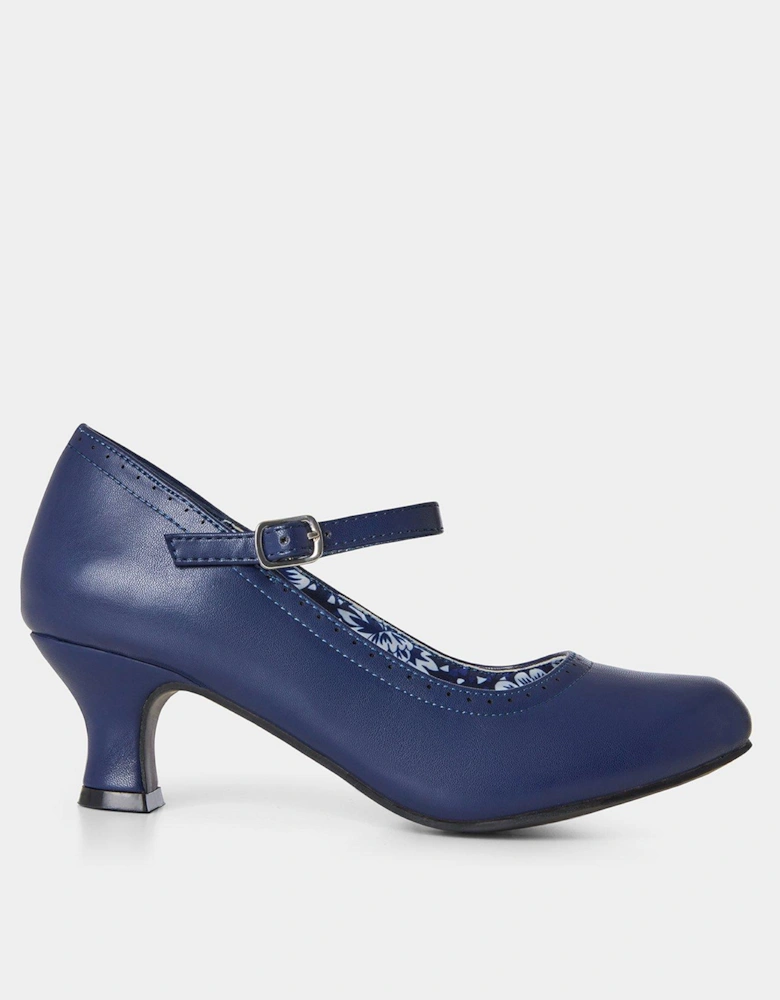 Strap Mary Jane Shoes - Navy
