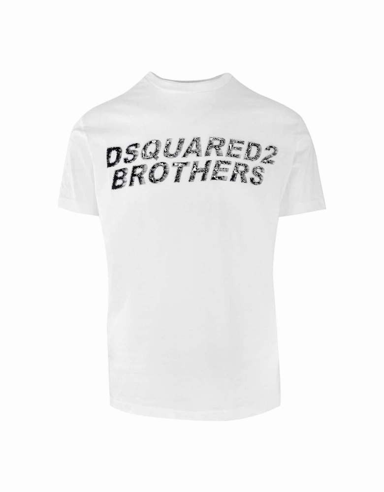 Brothers Fading Logo White T-Shirt