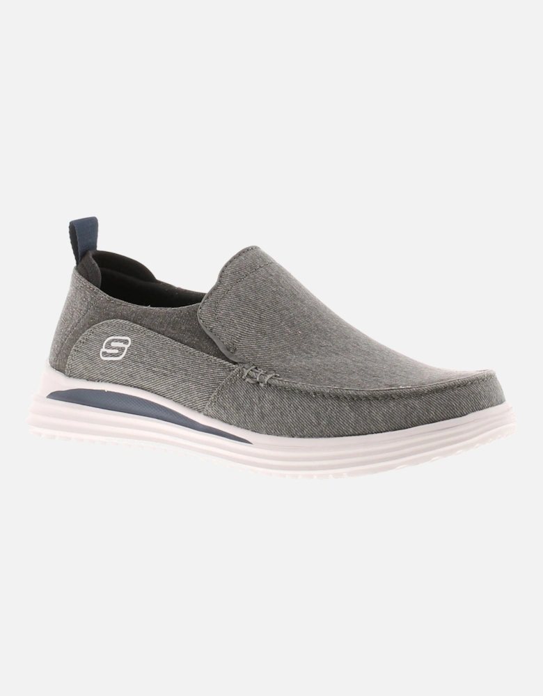 Mens Casual Shoes Proven Evers Slip On charcoal UK Size
