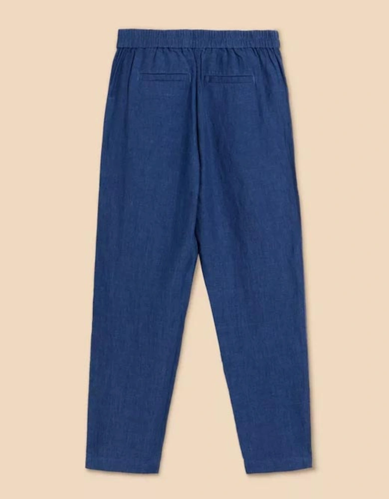 Women's Rowena Linen Trouser Dark Navy