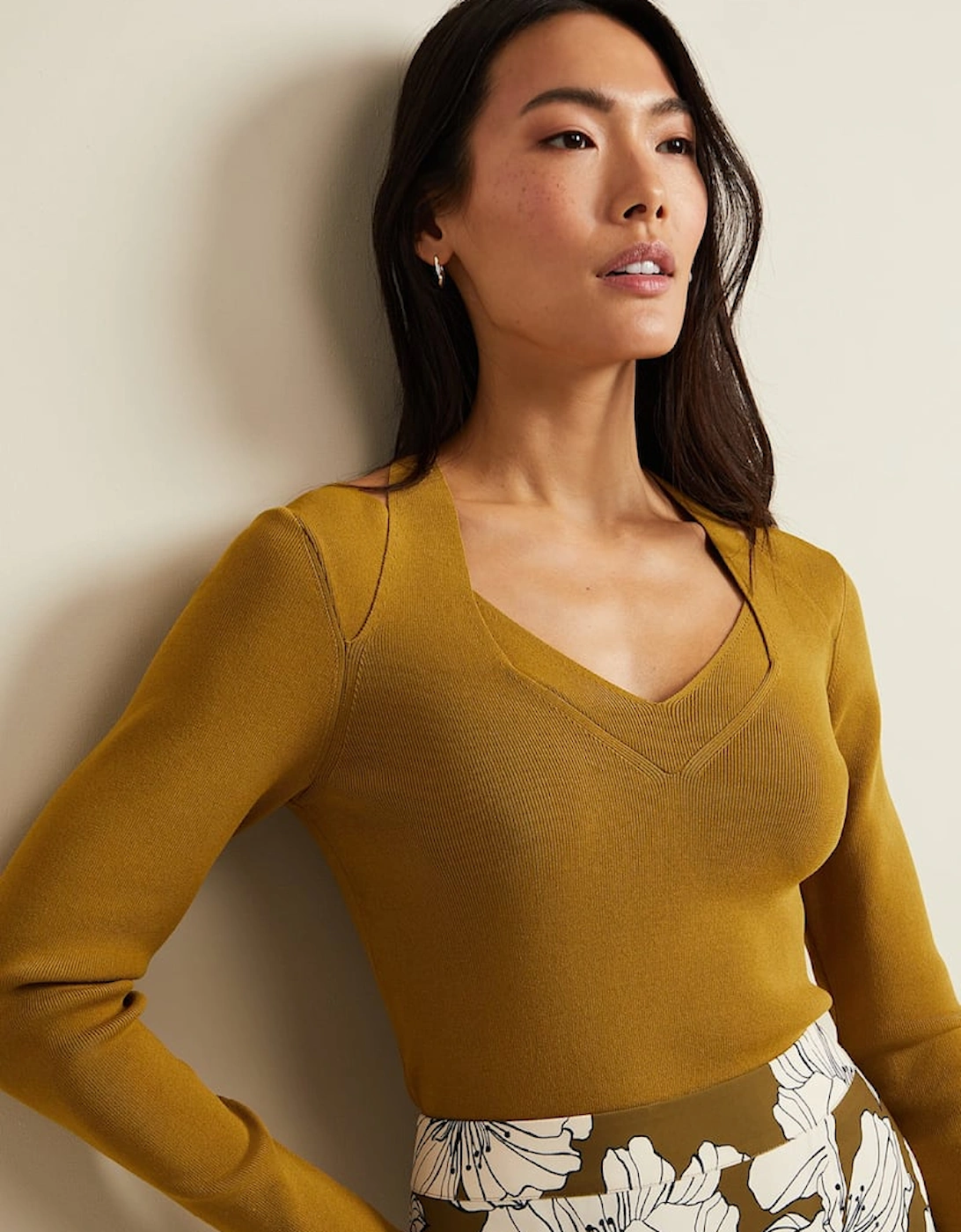 Emily Cut Out Compact Knit Top, 2 of 1