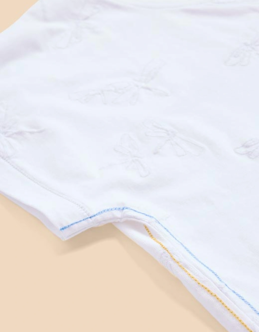 Women's Nelly Embroidered Tee Brilliant White