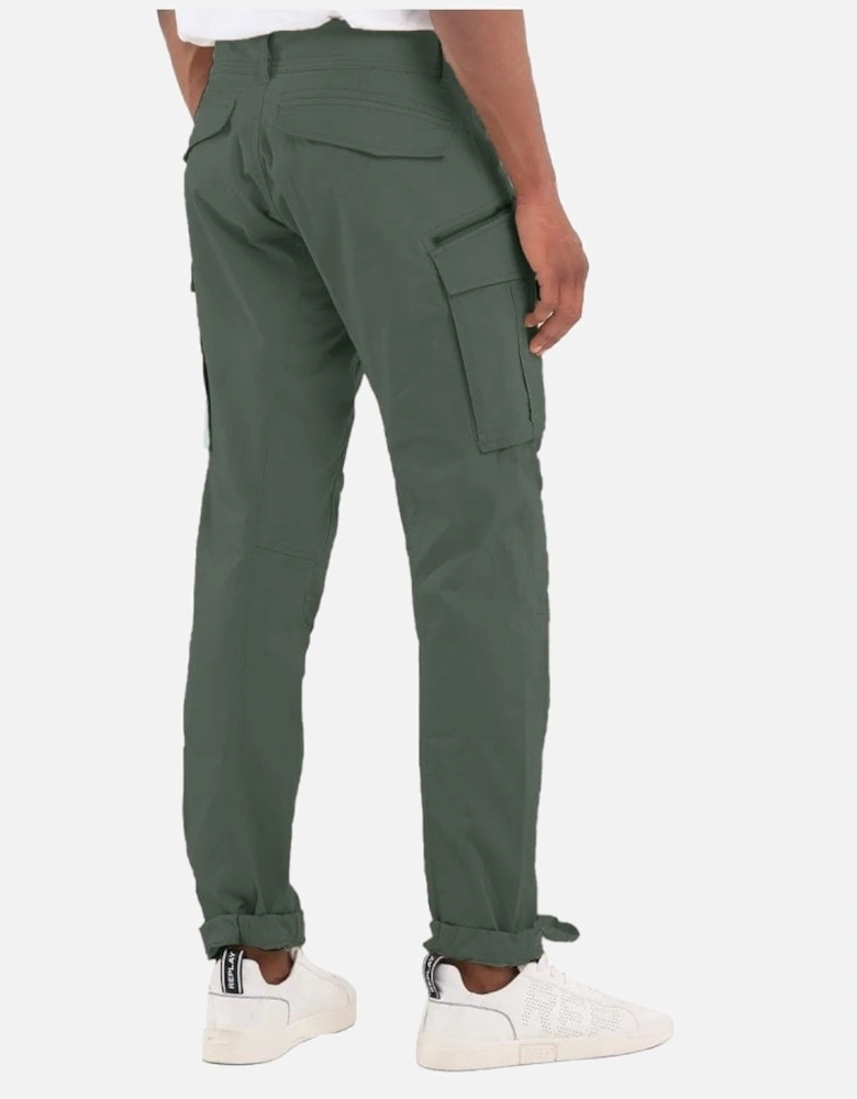 Combat Pants Black With Zip & Pocket Detail 703