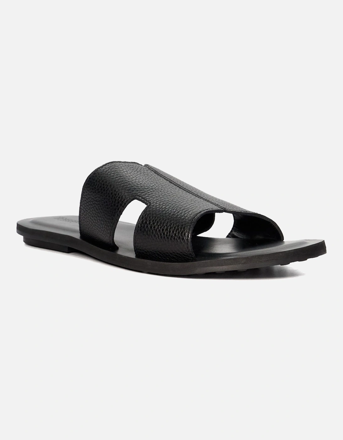 Mens Initially - Flat Leather Sandals, 6 of 5