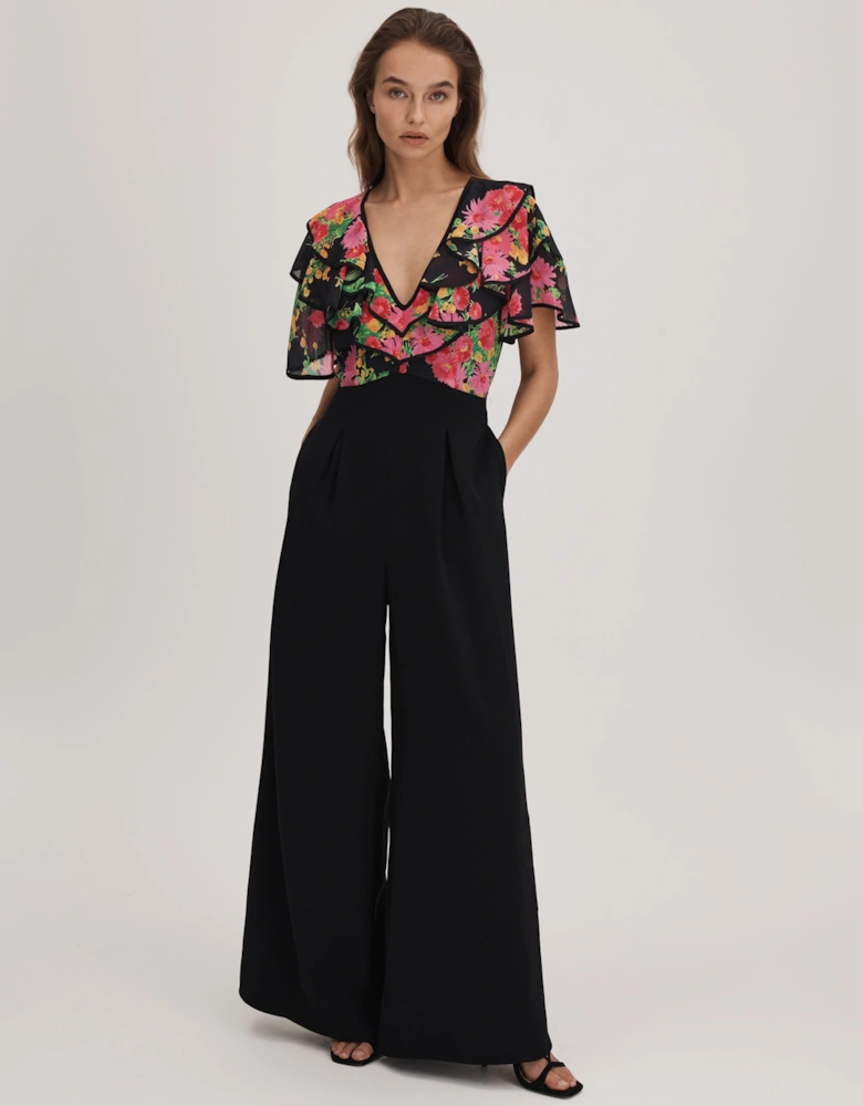 Florere Ruffle Sleeve Jumpsuit