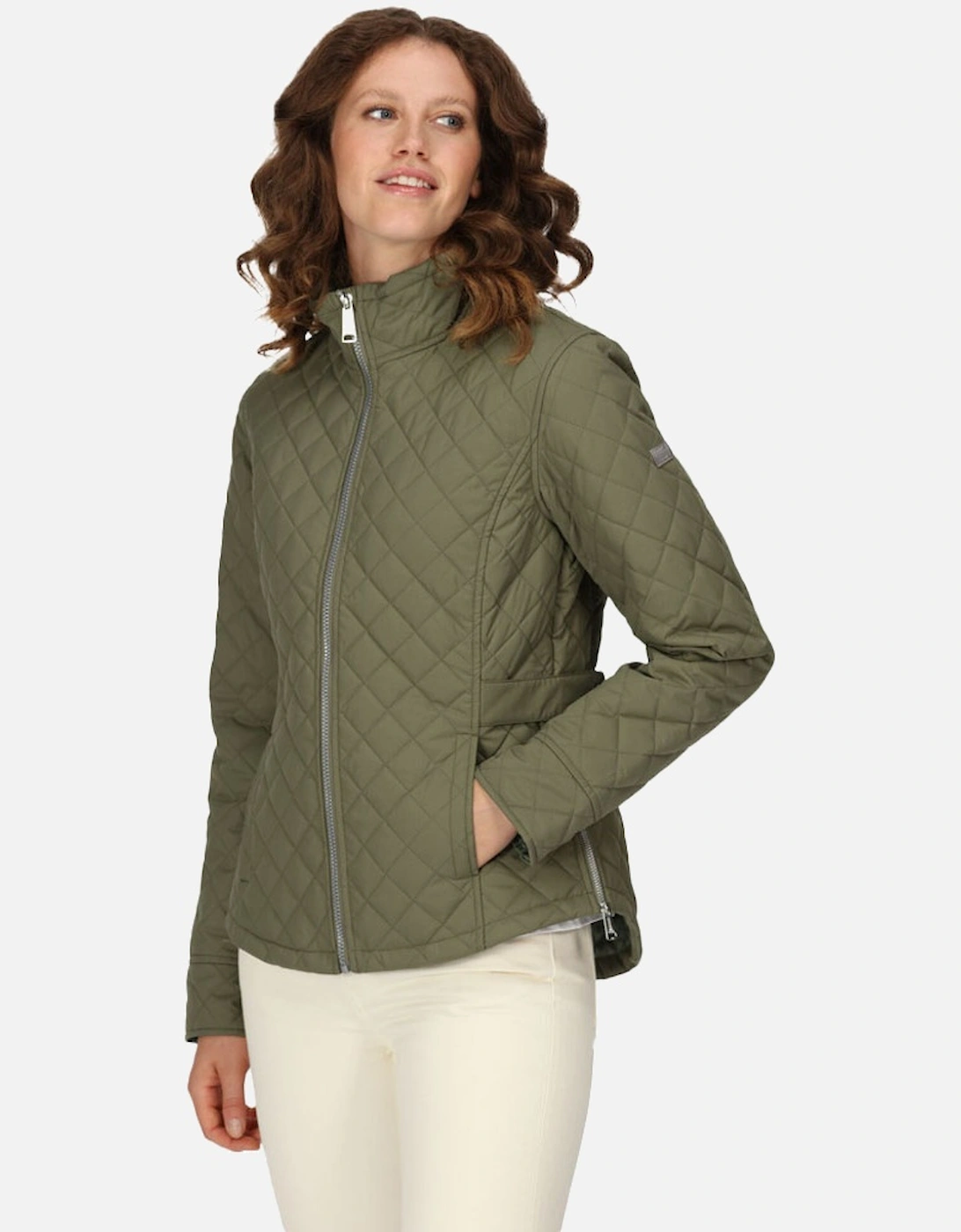 Womens Carmine Full Zip Quilted Padded Jacket, 7 of 6