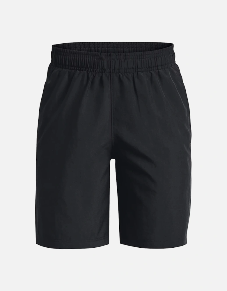 Youths Woven Graphic Shorts (Black/White)