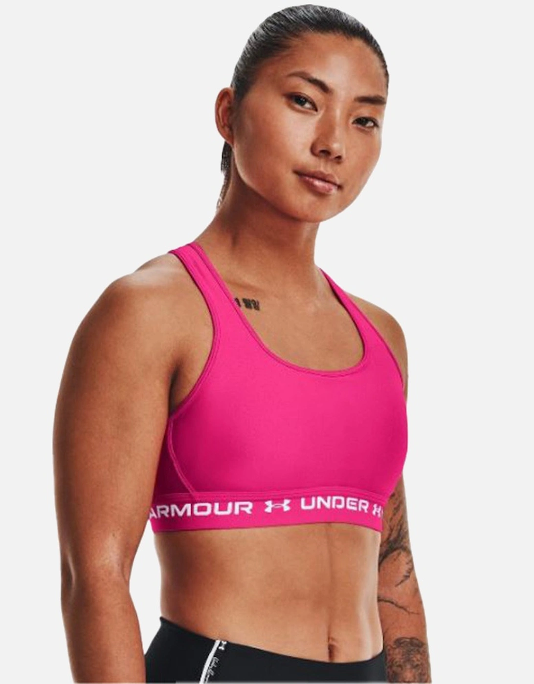 Womens Cross Back Sports Bra (Pink)