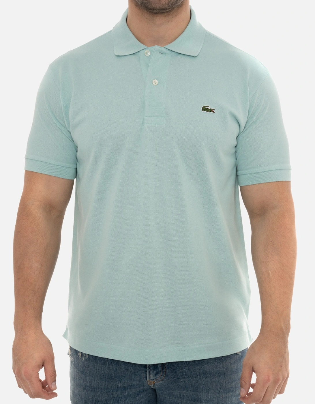 Mens Short Sleeve Polo Shirt (Mint), 7 of 6
