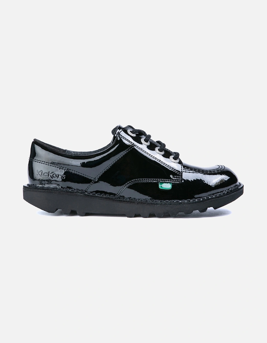 Womens Kick Lo Classic Patent Shoes (Black), 8 of 7