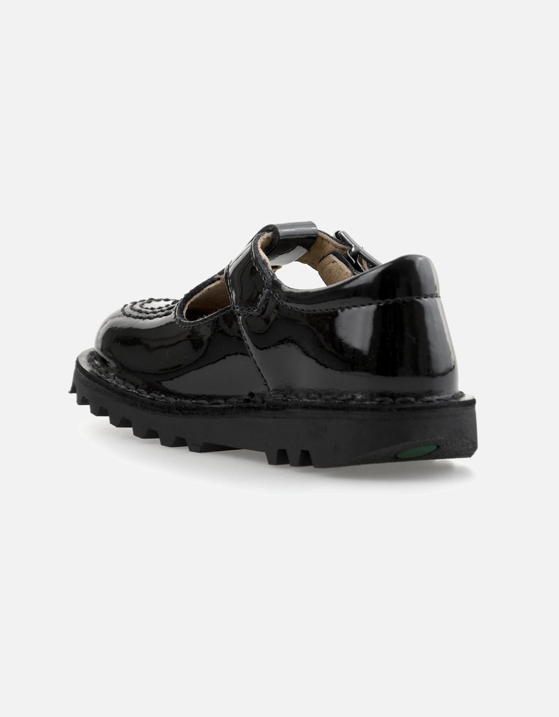 Infants Kick T-Bar Patent Shoes (Black)